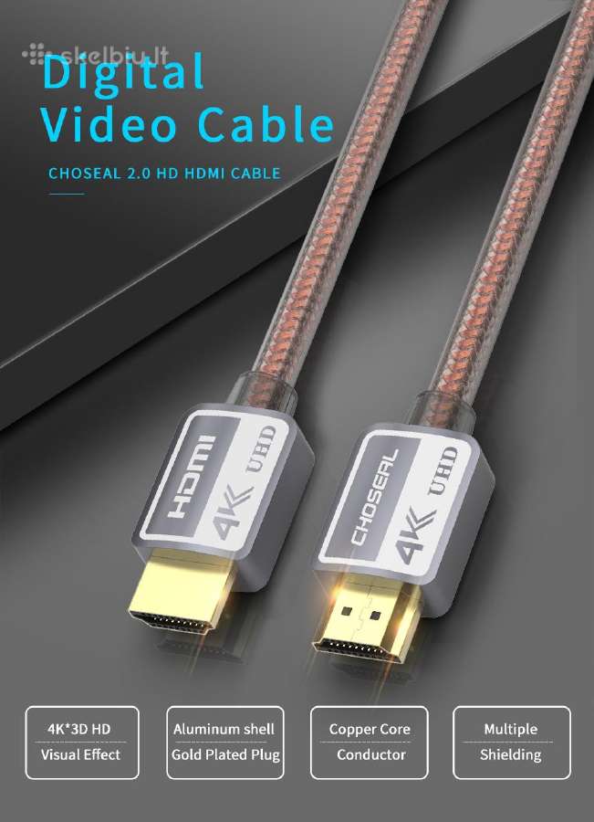 Hdmi 4k kabelis - nuotraukos Nr. 6