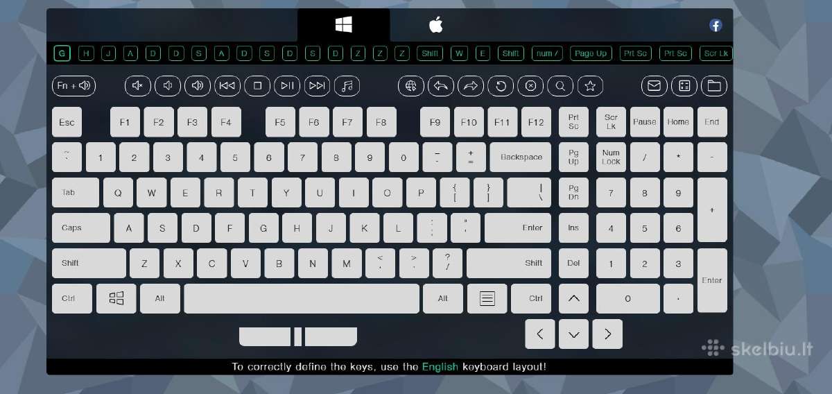 Razer blackwidow x chroma žaidimų klaviatūra - nuotraukos Nr. 5