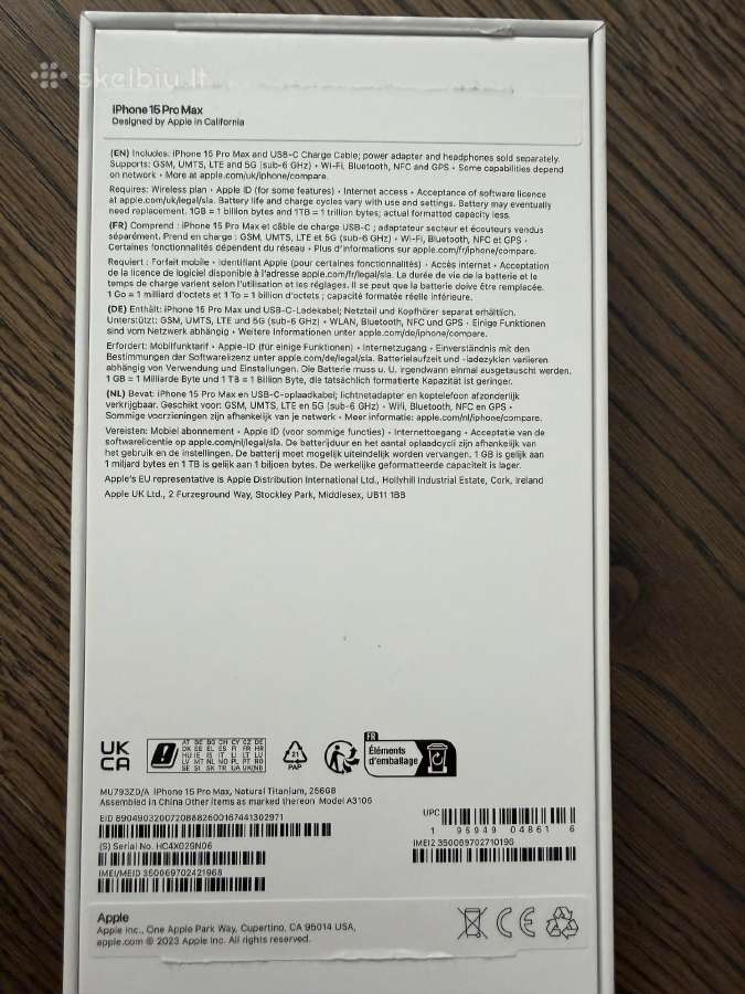 iPhone 15 Pro Max - nuotraukos Nr. 6