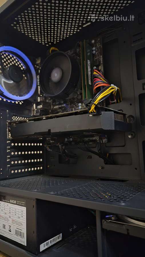 Kompiuteris su R5 2600x, Gtx 1060 6gb, 16gb RAM - nuotraukos Nr. 3
