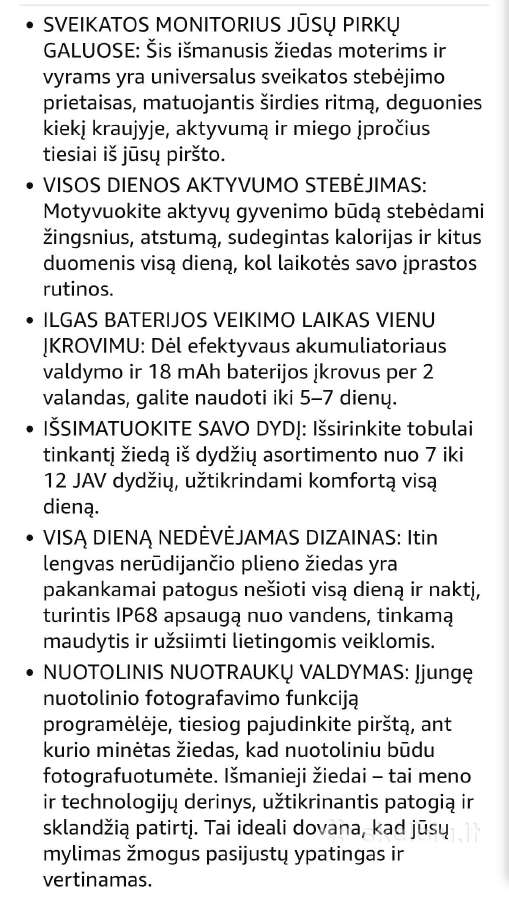 Išmanusis žiedas - nuotraukos Nr. 4