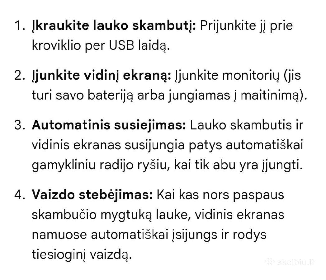 Išmanusis belaidis durų skambutis su kamera - nuotraukos Nr. 4