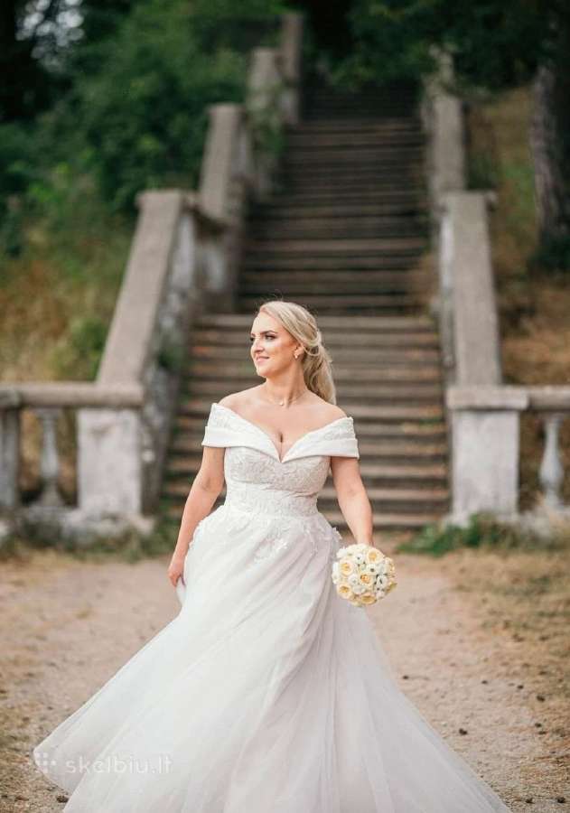 Parduodama vestuvinė suknelė, M/l dydzio - nuotraukos Nr. 3