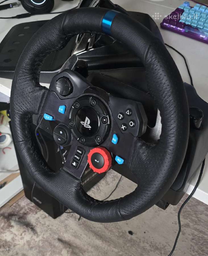 Logitech G29 Driving Force“ vairas su pedalais - nuotraukos Nr. 2