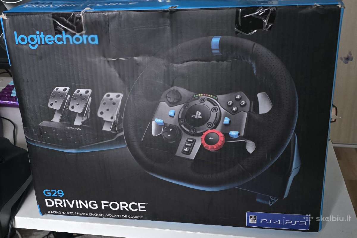 Logitech G29 Driving Force“ vairas su pedalais - nuotraukos Nr. 5