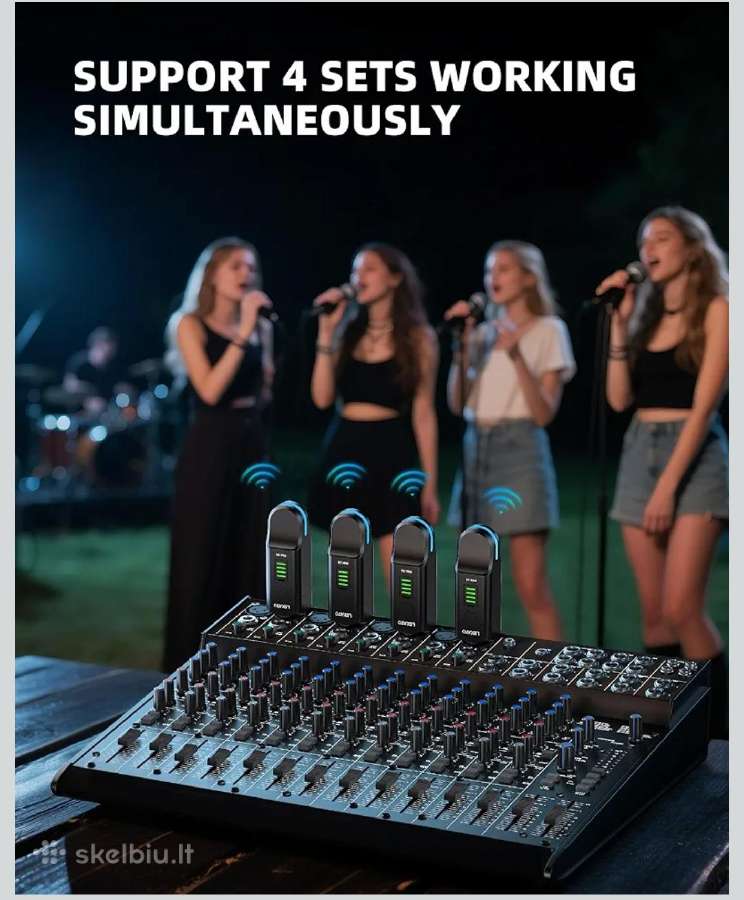 Lekato Mw-20 belaidžio mikrofono Xlr sistema - nuotraukos Nr. 7