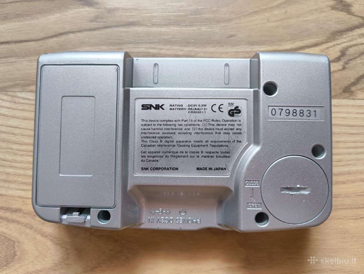 Neo Geo Pocket Color konsolė - nuotraukos Nr. 3