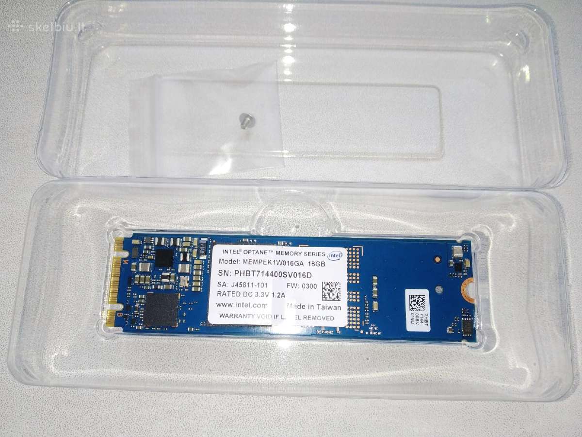 Intel Optane Memory 16gb M.2 2280 Pcie - nuotraukos Nr. 2