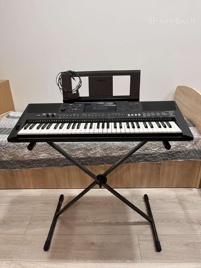 Parduodu Yamaha Psr-e463 sintezatorių su stovu - nuotraukos Nr. 2