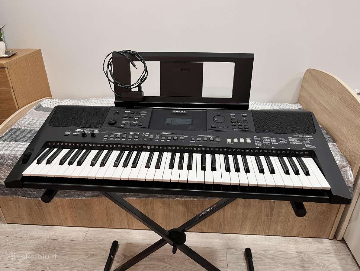 Parduodu Yamaha Psr-e463 sintezatorių su stovu - nuotraukos Nr. 3