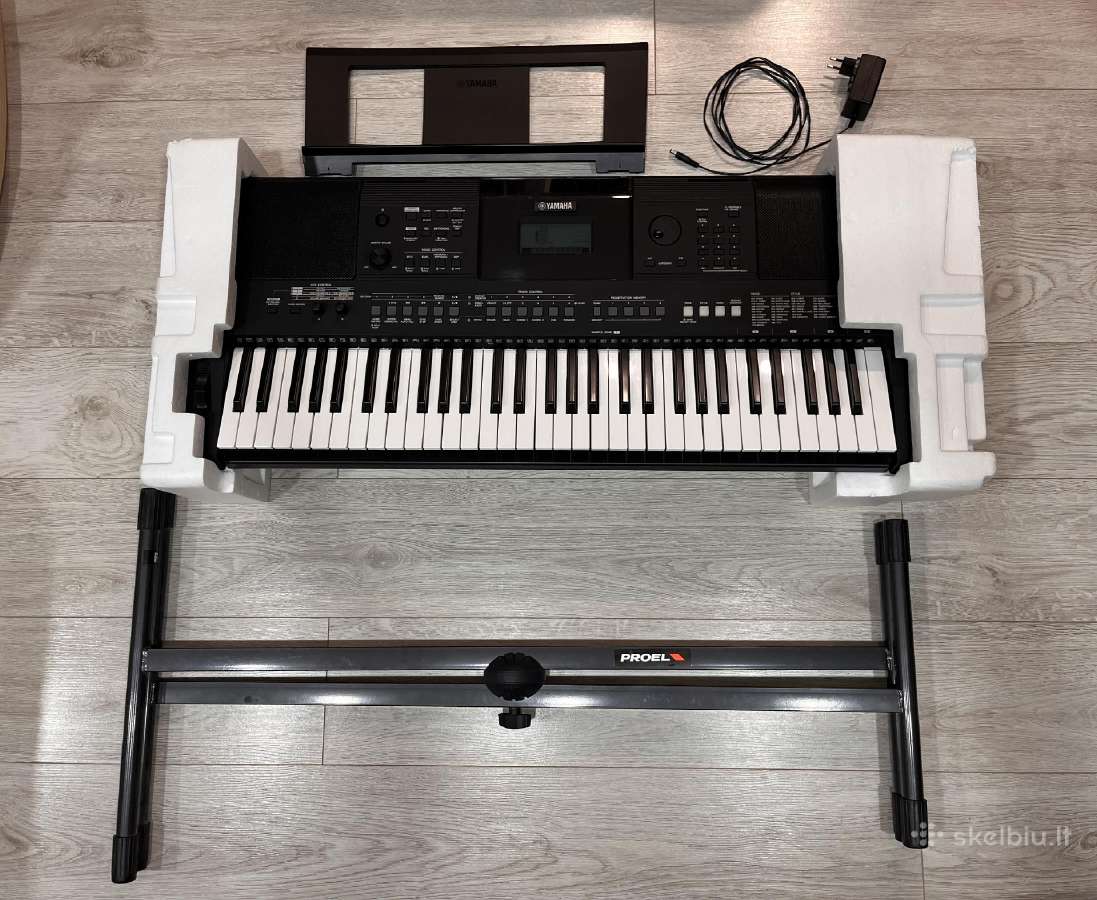 Parduodu Yamaha Psr-e463 sintezatorių su stovu - nuotraukos Nr. 4