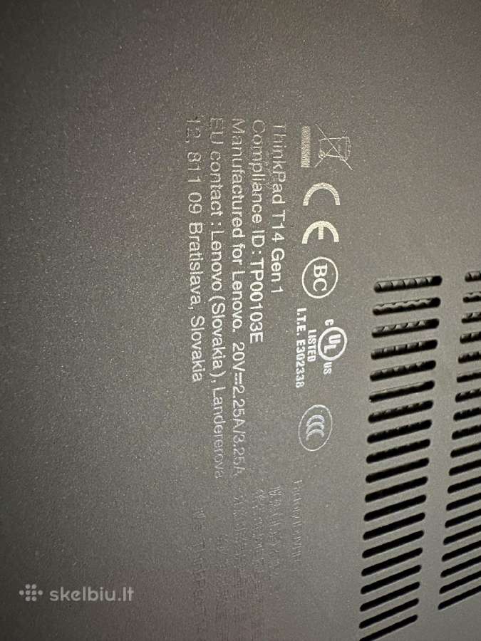 Lenovo thinkpad t14 gen1 - nuotraukos Nr. 5