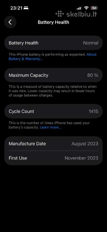 iPhone 15 Pro 128gb - nuotraukos Nr. 7