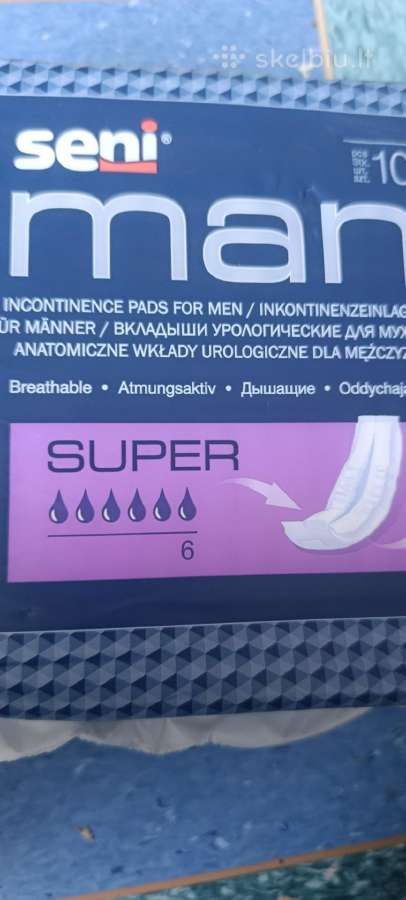 Įklotai vyrams 6 lašai 10 vnt - nuotraukos Nr. 3