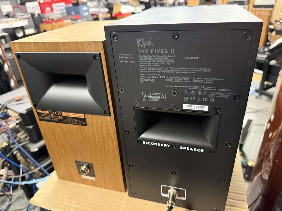 Klipsch the Fives aktyvios garsokolonėlėsbluetooth - nuotraukos Nr. 36