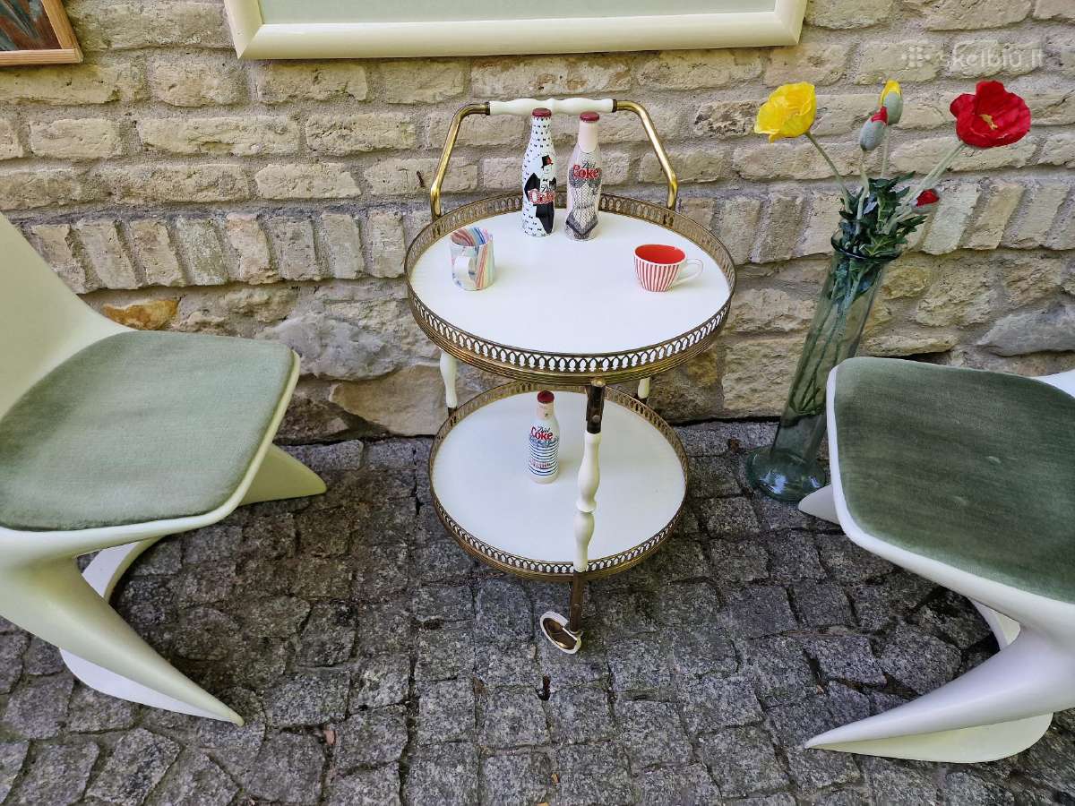 Vintažinis mid century serviravimo staliukas/baras - nuotraukos Nr. 10