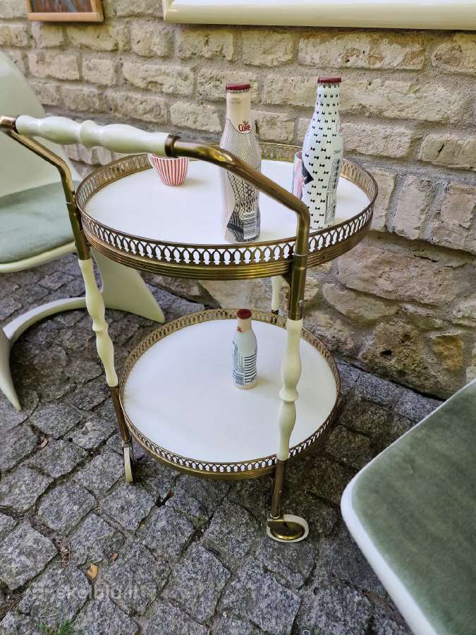 Vintažinis mid century serviravimo staliukas/baras - nuotraukos Nr. 24