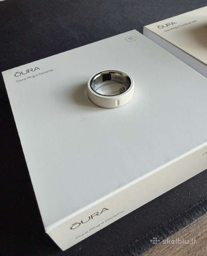 Oura Ring 4 – White Ceramic, 11 dydis - nuotraukos Nr. 2