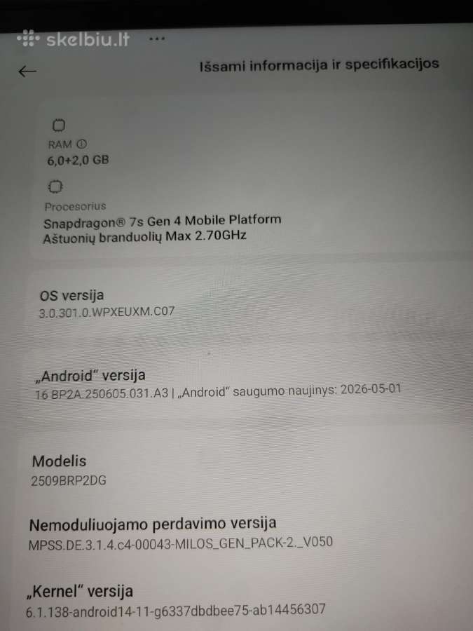 Parduodu Xiaomi redmi Pad 2 pro 5G - nuotraukos Nr. 9