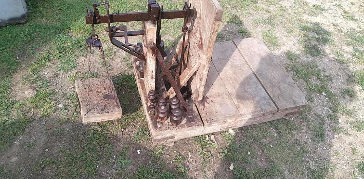 Antikvarinės mechaninės svarstyklės - nuotraukos Nr. 2