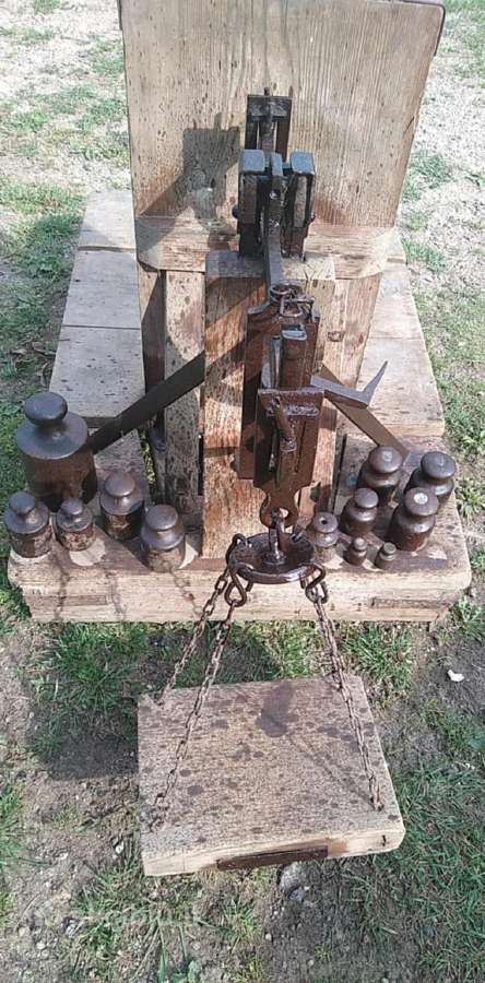 Antikvarinės mechaninės svarstyklės - nuotraukos Nr. 4