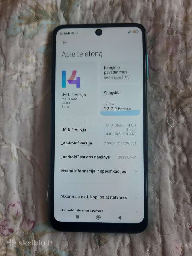 Redmi note 9 pro 128gb - nuotraukos Nr. 3