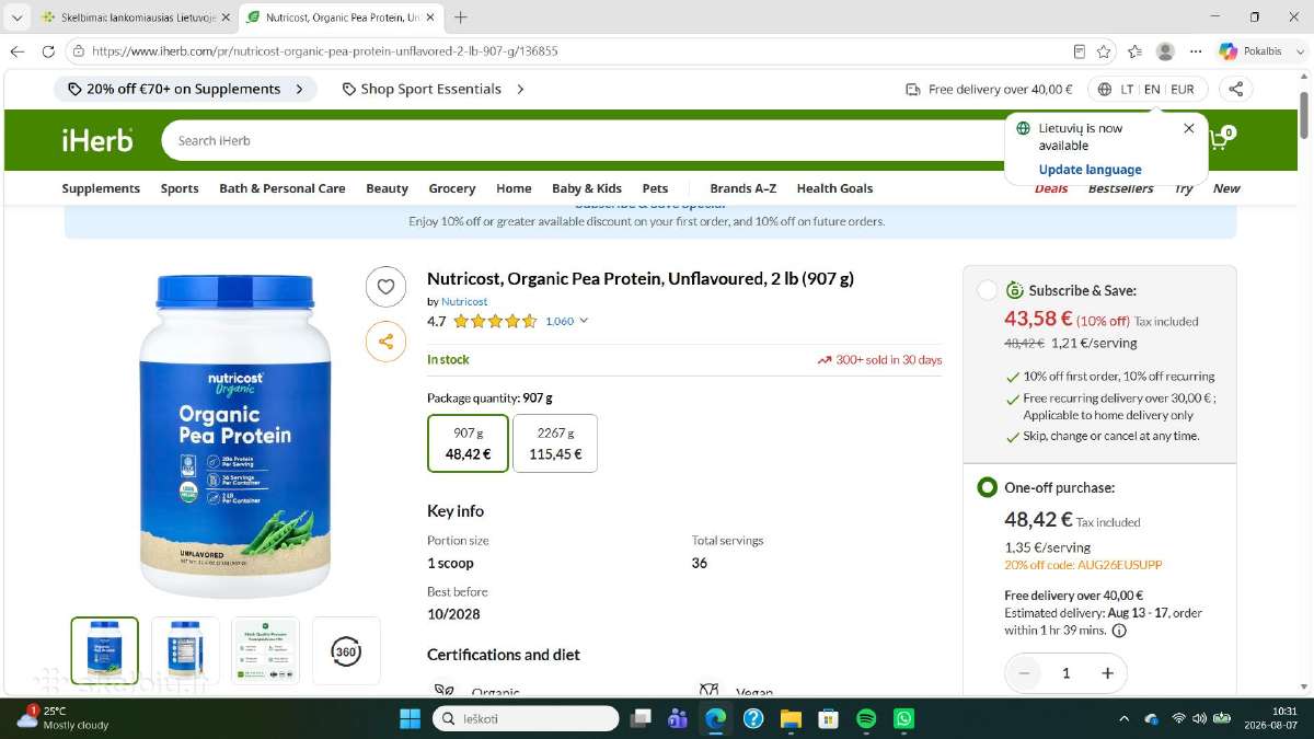 Augaliniai baltymai - nuotraukos Nr. 4