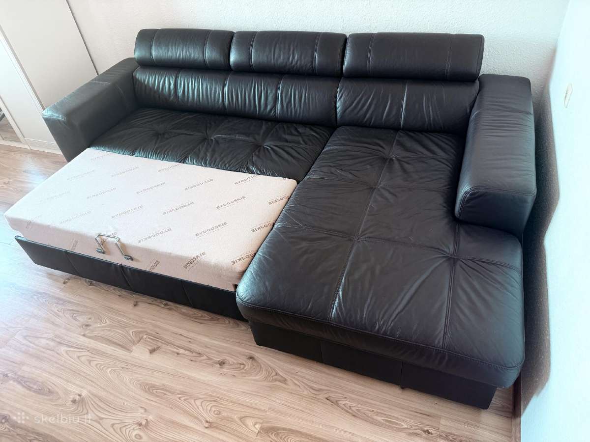 Odinė sofa-lova - nuotraukos Nr. 5
