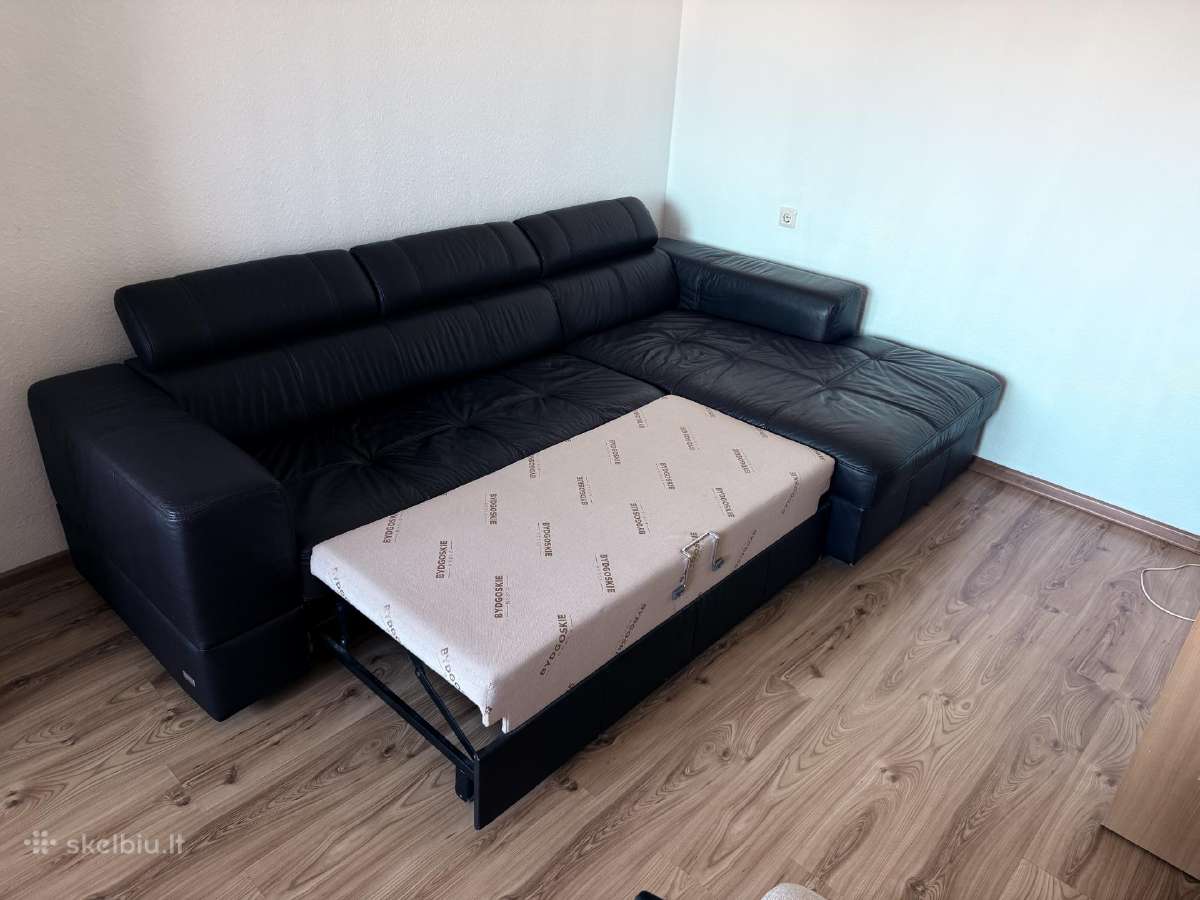 Odinė sofa-lova - nuotraukos Nr. 4