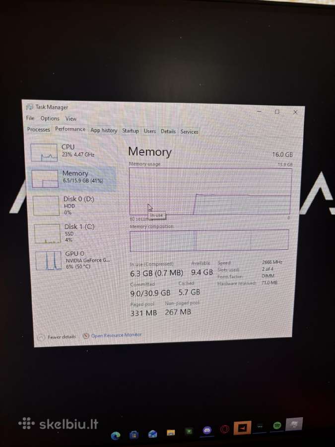 Žaidimų kompiuteris i5-10600kf / Gtx 1660 Super 6g - nuotraukos Nr. 7