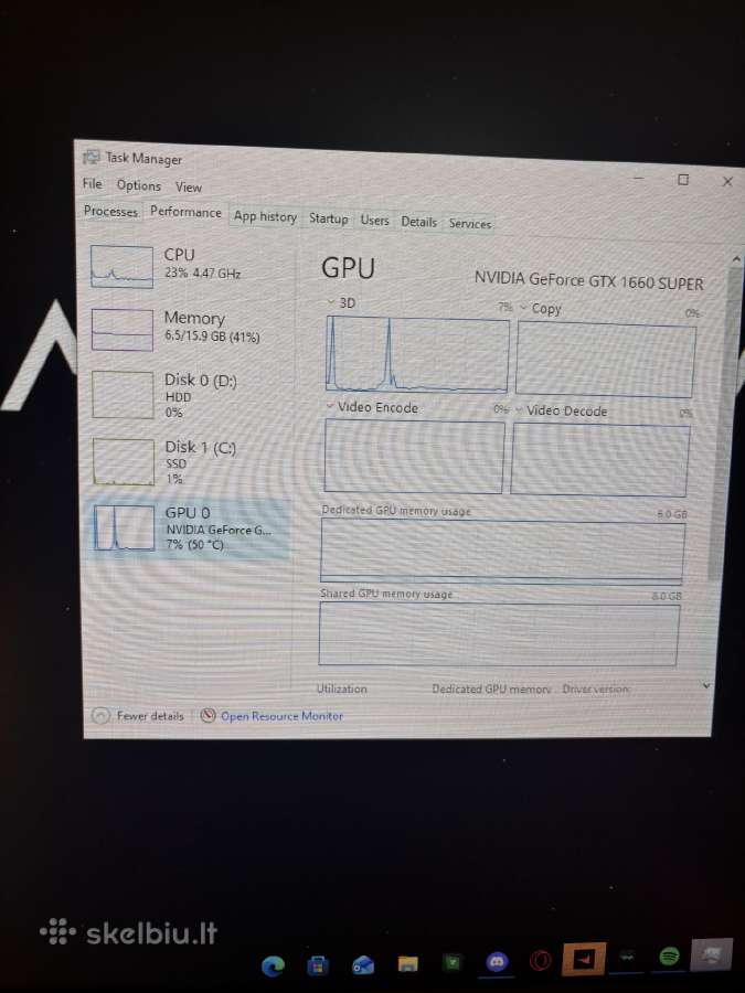 Žaidimų kompiuteris i5-10600kf / Gtx 1660 Super 6g - nuotraukos Nr. 9