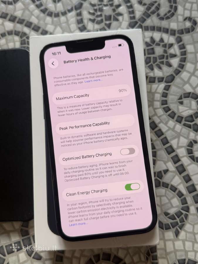 iPhone 13 mini 128gb Black - nuotraukos Nr. 6