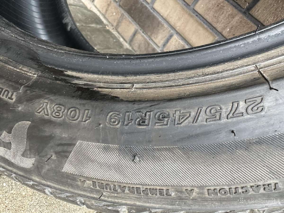 Parduodu dvi vasar padangas Firestone 275/45 R19 - nuotraukos Nr. 6