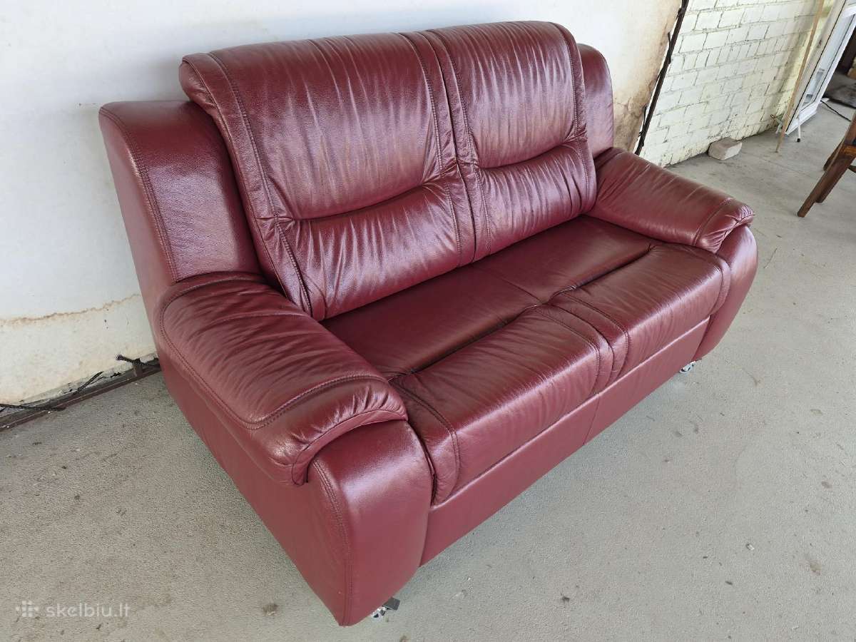 Odinė sofa - nuotraukos Nr. 4