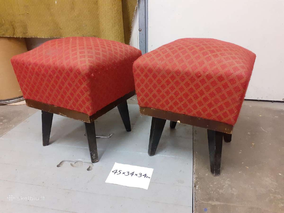Antikvariniai Mid-century pufai - nuotraukos Nr. 2