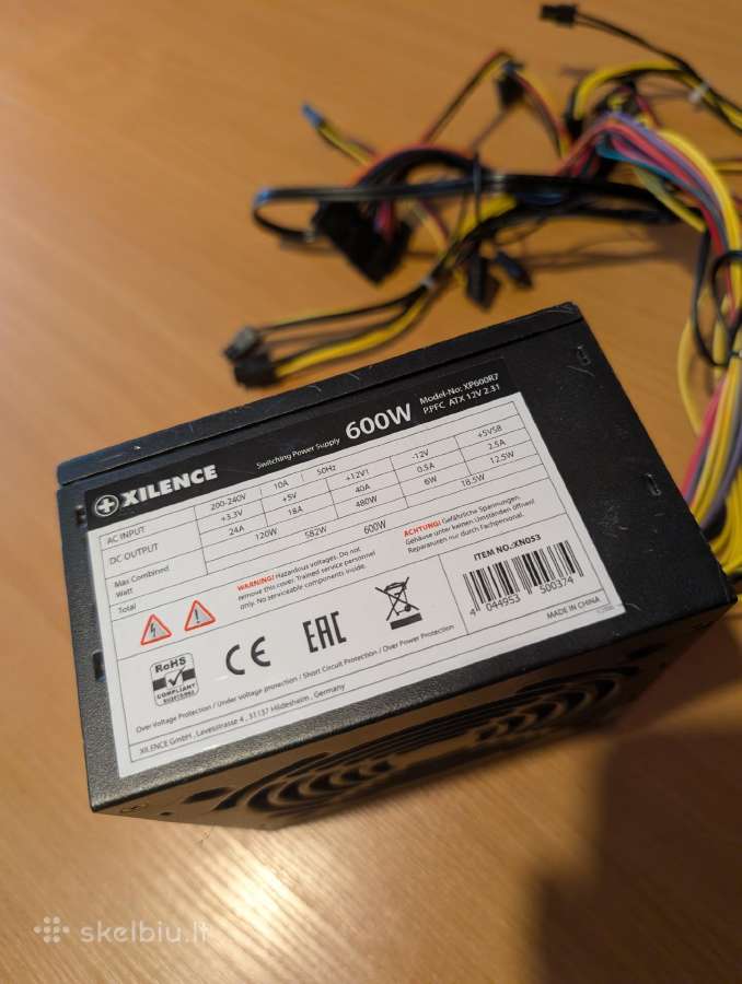 Maitinimo blokas 600w - nuotraukos Nr. 2