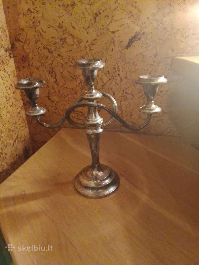 Žvakidė silver plated - nuotraukos Nr. 2