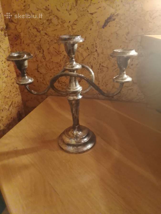Žvakidė silver plated - nuotraukos Nr. 3