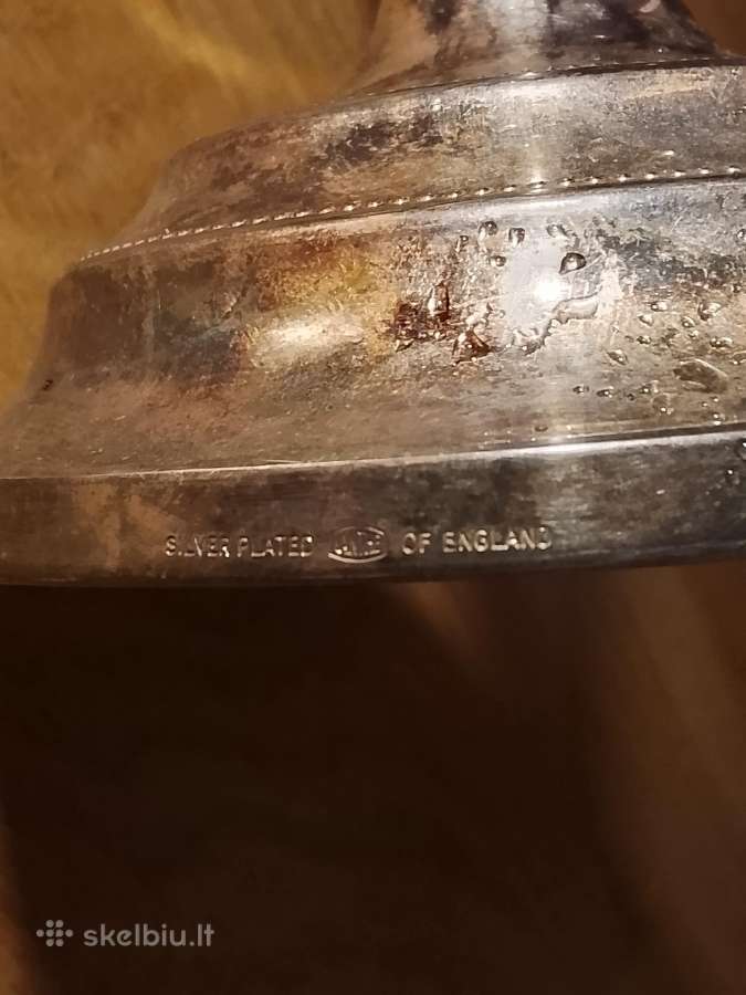 Žvakidė silver plated - nuotraukos Nr. 7