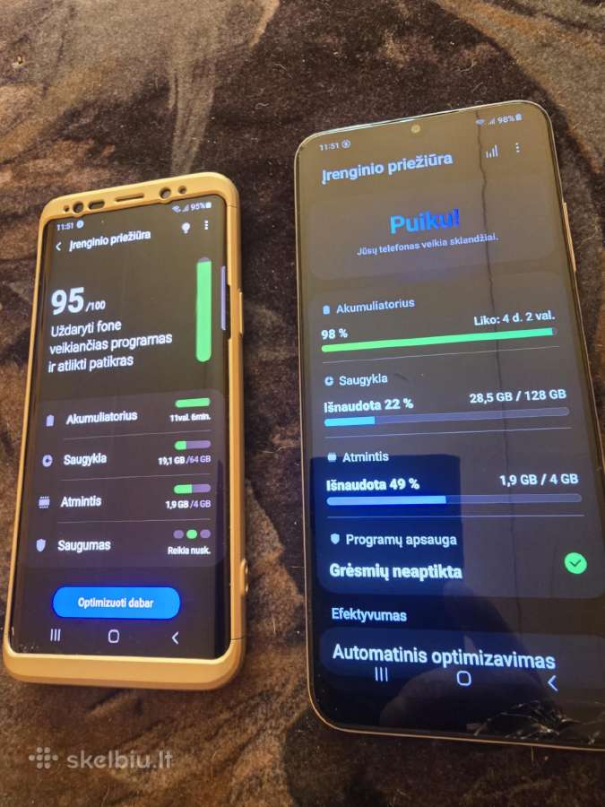 Samsung Galaxy S9 ir A22 - nuotraukos Nr. 3