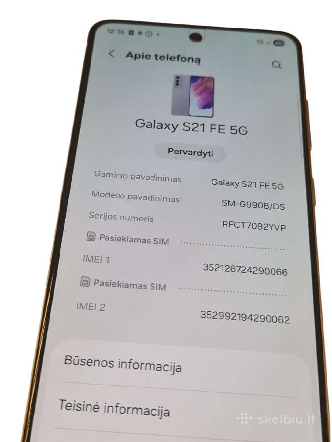 Samsung Galaxy S21 Fe 5G + 3 mėn. garantija - nuotraukos Nr. 4
