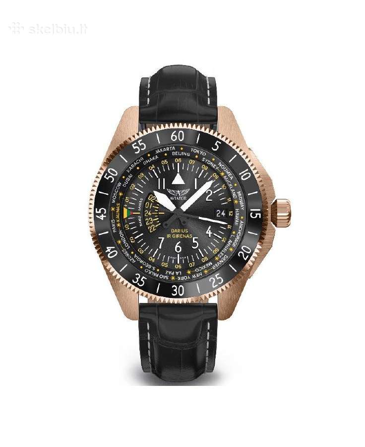 Aviator Lituanica Limited Edition Gmt 2 apyrankės - nuotraukos Nr. 2