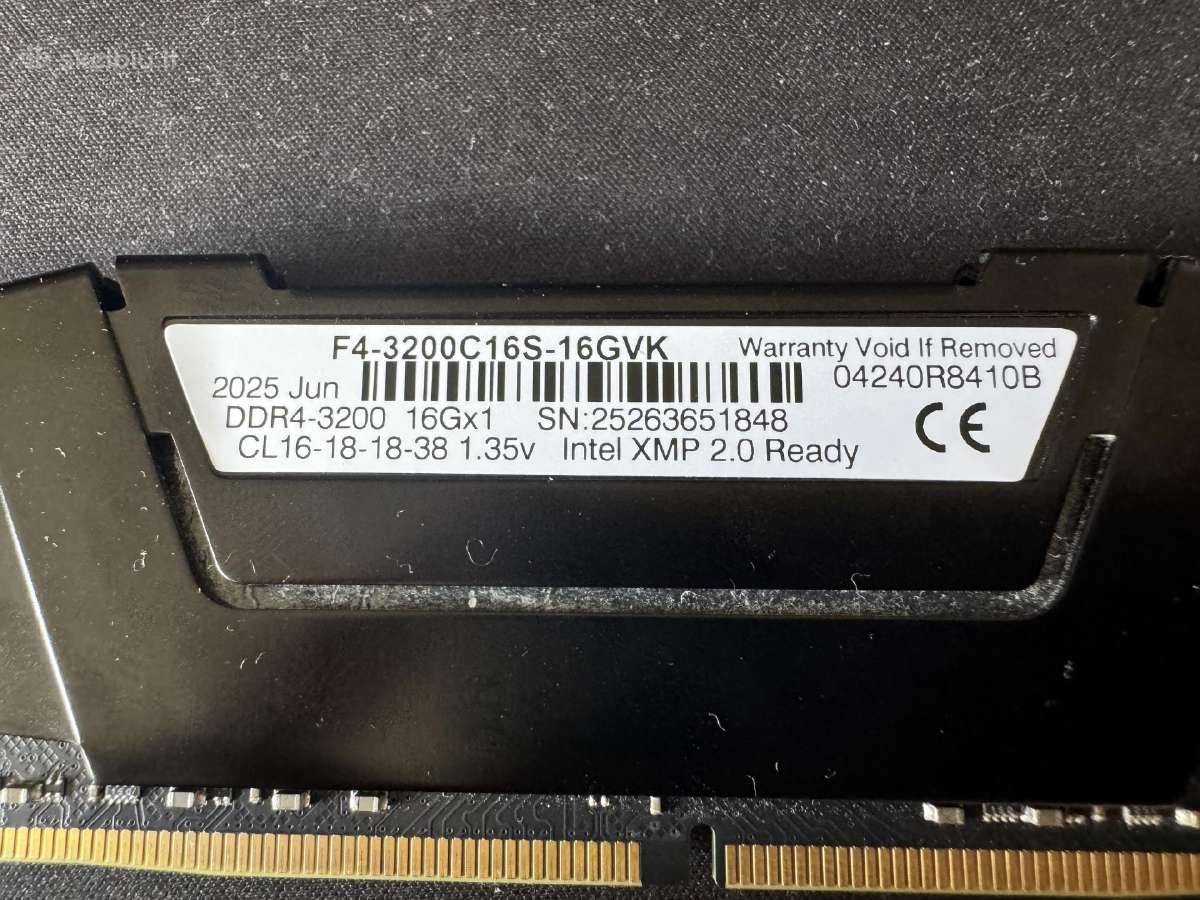 G.skill Ripjaws 16gb Ddr4 3200mhz - nuotraukos Nr. 3