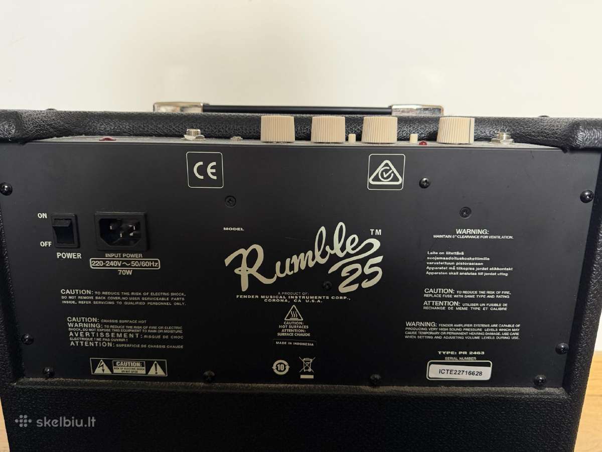 Kubas Fenderrumble 25 V3 - nuotraukos Nr. 3