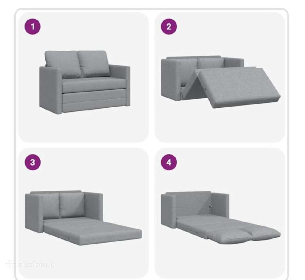 Kompaktiška grindų sofa - nuotraukos Nr. 3