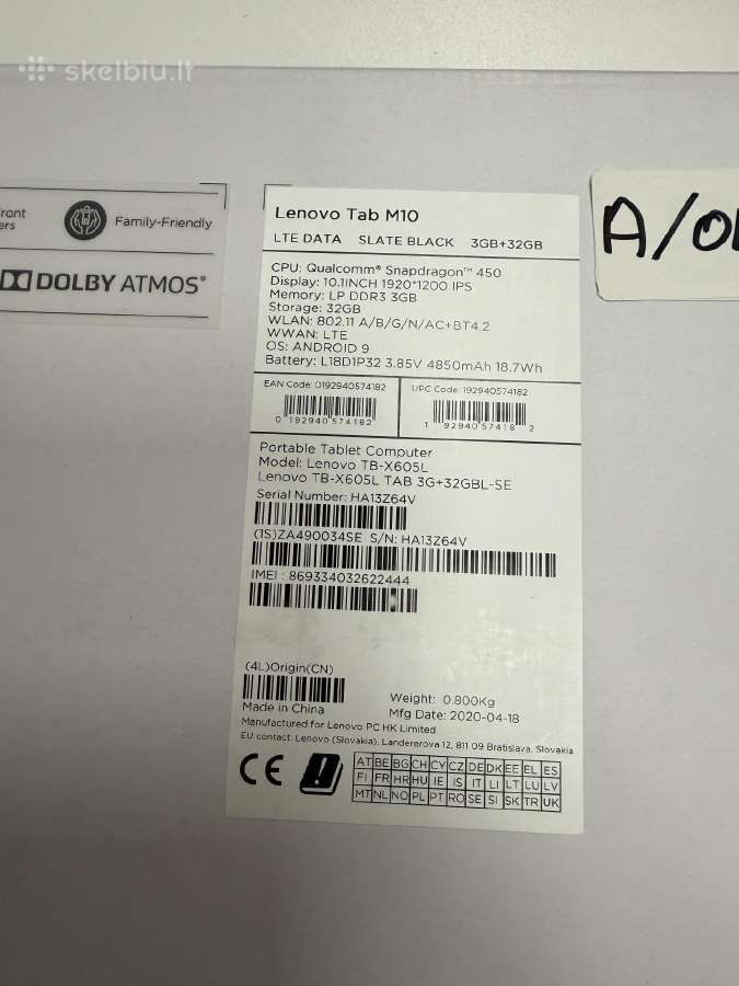 Lenovo Tab M10 Gen 3 / M10 Fhd Plus / M10 - nuotraukos Nr. 8