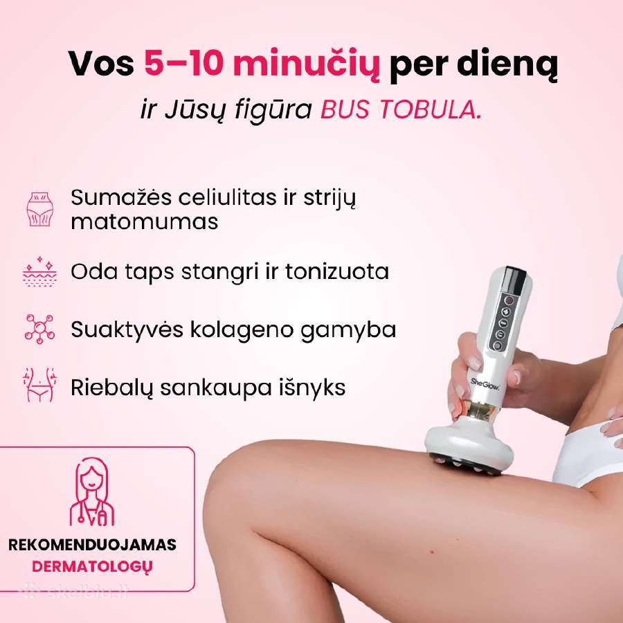 She Glow Pro anticeliulito aparatas - nuotraukos Nr. 6