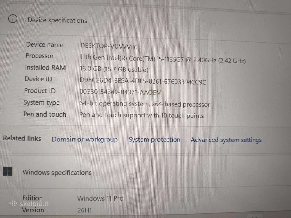 Elitebook x360 1030 G8 13.3 Ts i7-1165g7 16gb 256 - nuotraukos Nr. 5