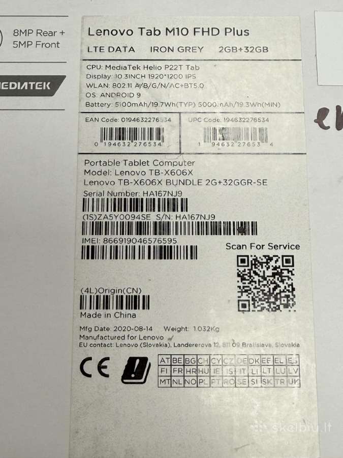 Lenovo Tab m8 HD ir Tab 48 - nuotraukos Nr. 2