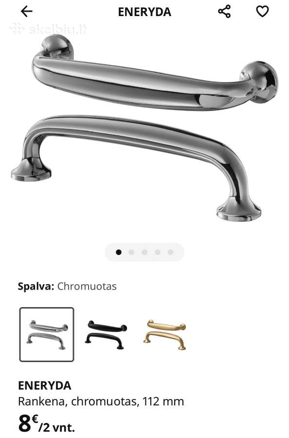 Durys su rankena Ikea Pax - nuotraukos Nr. 3